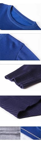 Men Winter Pullover Round Collar Striped Cotton Slim Fit Pull Homme Sweaters2