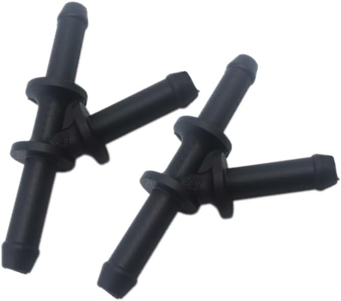Car Styling 2Pcs 5/16" 8mm Y 3-Way Car Coolant Heater Hose Fitting Barb Connector Water Universal