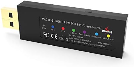 Magic-S Professional Wi-fi Bluetooth Controller Adapter Converter for Change/PS4/PS3/PC/NEOGEO Mini/PS Basic/NEOGEO Arcade Stick.Assist PS5 Controller, Xbox Collection X/S Controller.