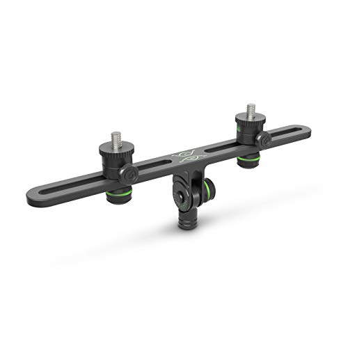 Gravity MS STB 01 PRO - Stereo- Mikrofonschiene mit stufenloser Einstellung, 60 bis 290 mm, schwarz