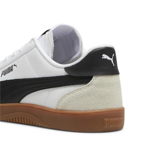 PUMA Tênis feminino Club 5v5, Puma branco-puma preto e cinza vapor, 36