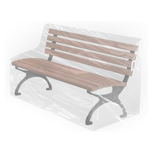 Schutzhülle für Gartenbank 160x80x75 cm transparent Regenschutz Wetterfest