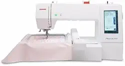 'Máquina de Bordar Computadorizada MC400E Janome - Área de Bordado de 20CM x 20CM, 160 Bordados na Memória, Inclui e Deleta Bordados, Bivolt'