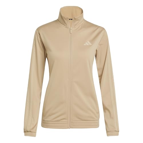 adidas Women's Tricot 3-Stripes Track Top, Warm Sandstone, X-Large