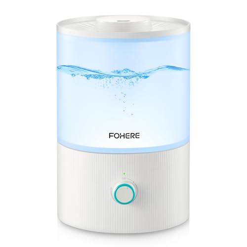 FOHERE Humidifier for Bedroom Baby, 3.2L Top Fill Cool Mist Humidifiers for Nursery, Home, 28H Ultra...