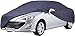 cartrend Vollgarage "New Generation", Auto Abdeckplane, wetterfeste, waschbare Abdeckung, Polyester blau, mit Aufbewahrungstasche, Größe M, M: 472 x 203 x 159 cm