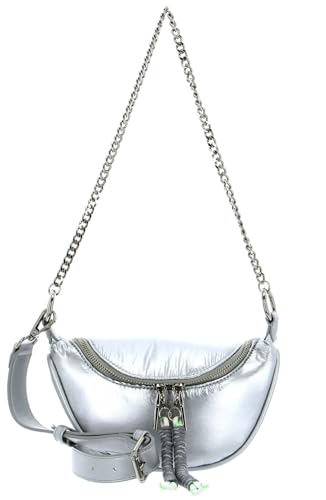 Pochette SEIDENFELT Alva Skien Silver en similicuir grainé de haute qualité