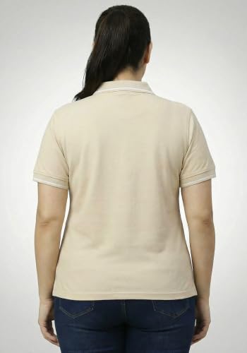 Image of Wear Your Opinion Women's Plus Size Tipped Collar Neck Polo Tshirt