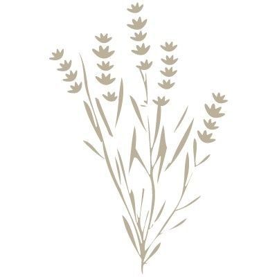 Mini pochoir décoratif vintage 038 - Motif lavande - Dimensions : 12 x 12 cm - Dimensions : 5,9 x 8,9 cm Cover