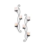 HTI-Line Wandteelichthalter 2-teilig Viola Wandkerzenhalter Wanddekoration Wohnaccessoire