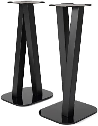 EXIMUS One Pair Fixed Height Universal Speaker Floor Stands - 600 Series - Black
