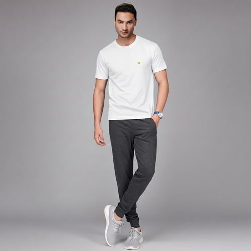 Image of AMUL COMFY Men's Cotton Plain Round Neck Half Sleeve Casual T-Shirts