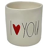 Rae Dunn by Magenta I Heart You Valentines Day Sandalwood Rose Candle - Show Your Valentine The Flame of Your Love with This Beautifully Scented Rae Dunn Candle with LL Font and Artistic Heart Design