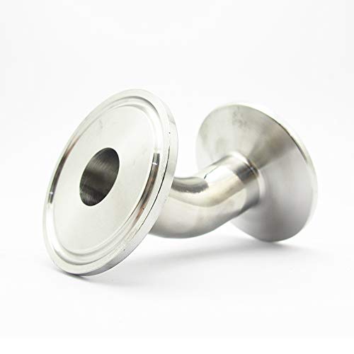 Codo de acero inoxidable 304 para abrazadera Tri Clamp y tuberías de 19mm a 102mm OD 5