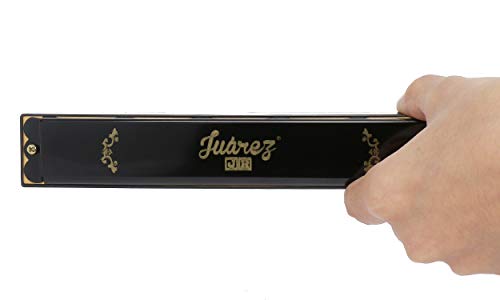 Image of JUAREZ Junior JJ24HB 24 Holes Harmonica Key of C Scale | Mouth Organ | Cover - Aluminium | Comb - Abs | Reed - Brass Black