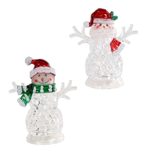 Zerodeko 2 Unidades Iluminação de Natal decorações de Natal tampo de mesa adorno de luz de natal pre