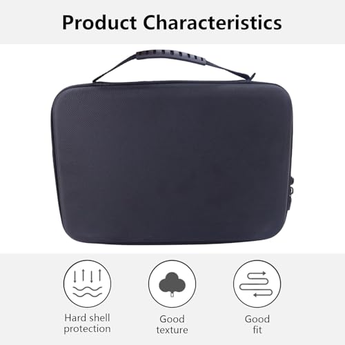 Image of M.G.R.J Travel Portable Bag Compatible for Insta360 X5 / X4 / X4 Air / X3 / X2 Camera & Adventure Combo Accessories Carrying Case (Hard|EVA|Black)