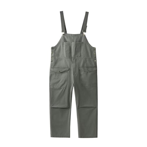Salopette vintage homme ample à poches pantalon robuste coupe droite