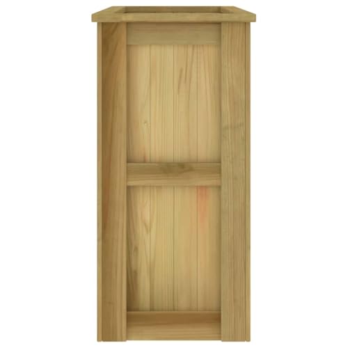 Jardinière surélevée en pin massif vert structure robuste et durable 196 cm - 7