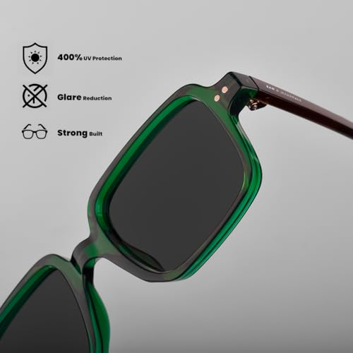 Image of SAM AND MARSHALL VANTA Sunglass I Rectangle Shape Sunglass I 400UV Protection I Unisex.