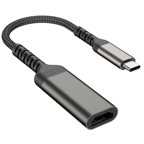 YLK Adaptateur USB C HDMI, 4K 30Hz USB C vers HDMI Thunderbolt 3/4, Compatible avec Les Ordinateurs Portables MacBookPro/Air, iPhone 17 16 15 Pro/Max, Samsung GalaxyS8-S23 S24 S25 (30HZ)