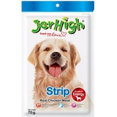 DOGSTAR JerHigh Real Chicken Meat Strip Dog Treat 70 Gm, (Pack of 3),All Life Stages