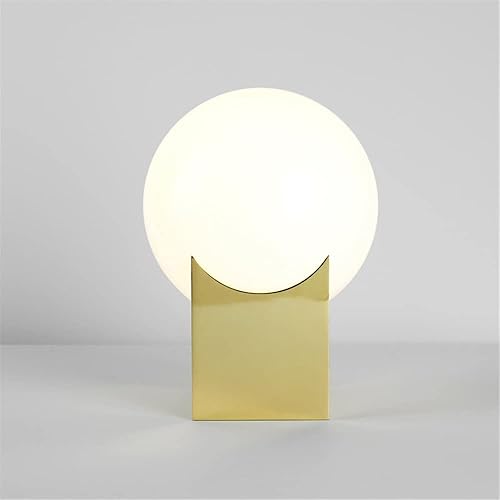 Miniatura 3 de MOCIGERN Lámpara de mesita de noche posmoderna para decoración de escritorio nórdico bola de cristal luz nocturna para el hogar oficina dormitorio