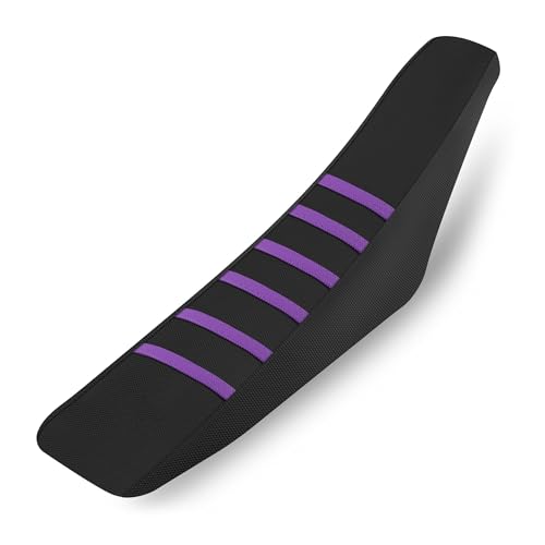 Asiento moto funda antideslizante e impermeable con bandas transversales