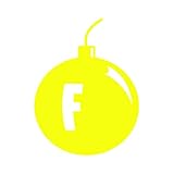 F Bombs Sticker - Decal - Die Cut - JDM Euro Bomb - Yellow 4.00' x 5.22'