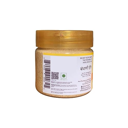 Tassyam Hingwale Asafetida 3.5 oz (100g) Afghan Hing | Hand Pounded & Natural | Onion Garlic Substitute