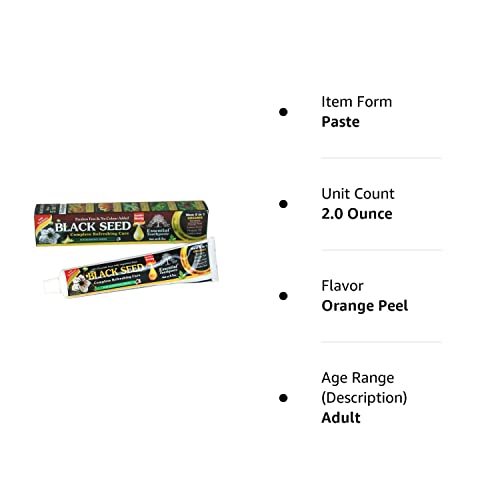 Organic Black Seed Essential Toothpaste 5 In 1 100% Fluoride Free & Vegetable Base For Seneitive Teeth. #TOP3