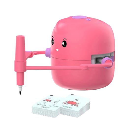 Drawing Robot Kids, Educational Interactive Toy, 4.33x4.92in Stem Learning Robot, Authentic Includes 100 Word Cards, Kid-Friendly Design Build for Boys and Girls