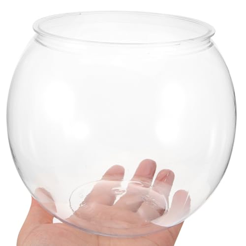iplusmile Fish Tank- Plastic Unbreakable Globe Transparent Fish Bowl, Desktop Aquarium forHome Office Decor Display