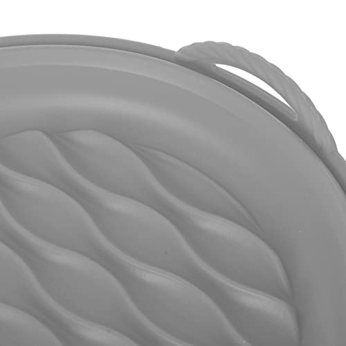Fryer Silicone Liner, Reusable Dishwasher Free Foldable Silicone Fryer Pad Nondeformable For Barbecue (Grey) #TOP7