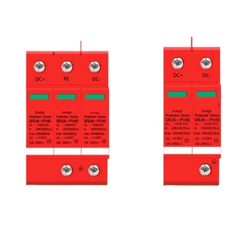 Protector sobretensiones 2P 40KA con módulo modular extraíble CC 800V para cuadros eléctricos