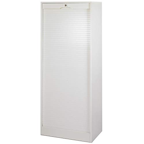 SIMMOB Classeur à Rideau Largeur 70 cm Hauteur 172 cm 20 niches 2 Kits DS - Blanc