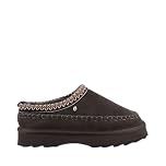 EMU Australia - Sharky Adventure Scuff Womens Suede Slipper, Dark Olive, UK 6