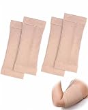 FPIJMG 2 Paar Oberarm Bandage Damen, Hautfarbe Großgröße 60-100kg, Lipödem-Kompression Oberarme, Ellbogen Bandage Stabilisierung, Reduziert Armschwellungen & Lindert Druck