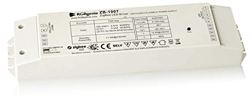 Zigbee RGBW LED Driver for LED Strip Lights 110 – 277 volt input, 24v DC out. Dimmer and Repeater ZB-1007