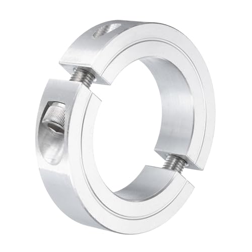 uxcell Double Split Clamp-On Shaft Collar 1-7/8" Bore, Aluminum Alloy