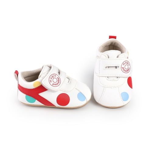 Image of Baby Boys Girls Sneakers Toddler Non-Slip Soft Rubber Sole First Walking Shoes Infant Newborn Crib Dress Shoes
