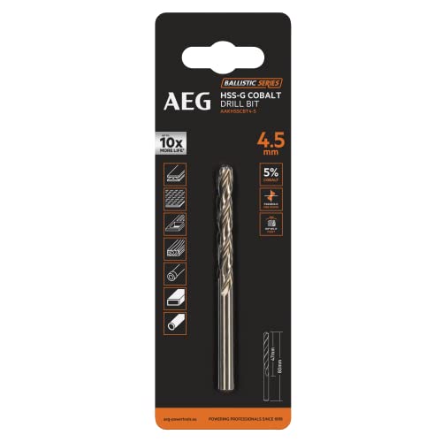 Foret À Métal AEG 4932479330 – HSS-G Cobalt 4,5x80 Mm - vue 2