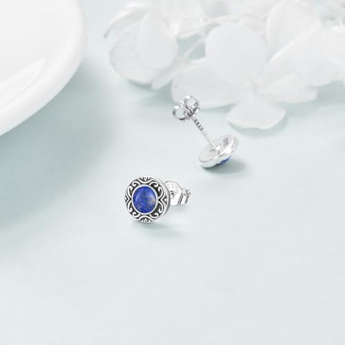Pierre de lune boucles d'oreilles argent 925 cadeau idéal femme