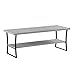 Convenience Concepts X-Calibur Coffee Table, Faux Birch / Slate Gray Frame