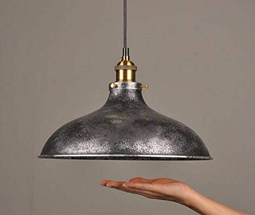 Lámpara colgante industrial de hierro de 36 cm que soluciona la falta de luz sobre tu mesa