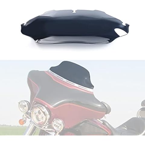 Aoicils 8" Smoke Wave Windshield Windscreen Compatible for 1996-2013 Harley Davidson Touring Street Glide/Electra Glide/Tri Glide FLHT FLHX FLHTCU FLHTC FLHTK (Tint) Cover
