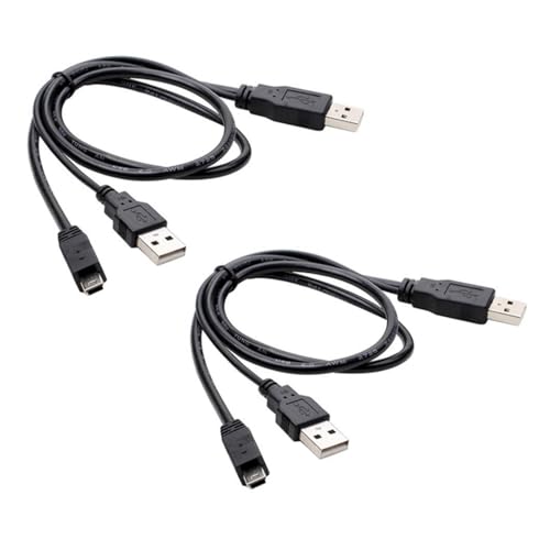 KHZen 5 Pouces pour Doubler USB Câble Masculin pour Le Disque Dur Externe DVDs Player Data Transfer PVC Cable USB Splitter USB