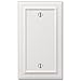 AMERELLE 94BW Continental Single Blank Cast Metal Wallplate in White