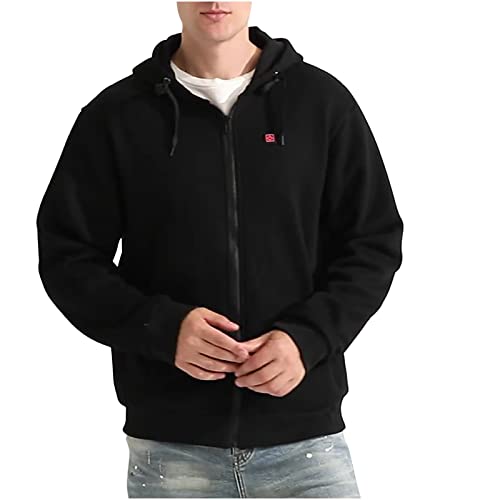 Comior Heated Jacket For Men And Women, Heated Coat Heated Hoodie Heated Body Warmer Long Sleeved Electric Hooded Heating Waterproof Warming Jackets Winter Warming Coat For Hunting, Outdoor #TOP4