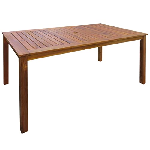 Ensemble à manger d extérieur 7 pcs bois d acacia durable - 3